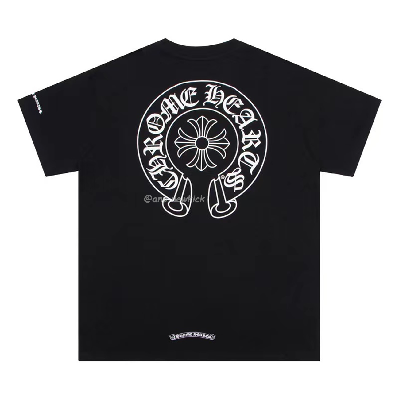 Chrome Hearts Horse Shoe Logo Pocket Black T Shirt (9) - newkick.app